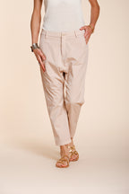 Malibu Jogger women's chino pants in gabardine carrot fit