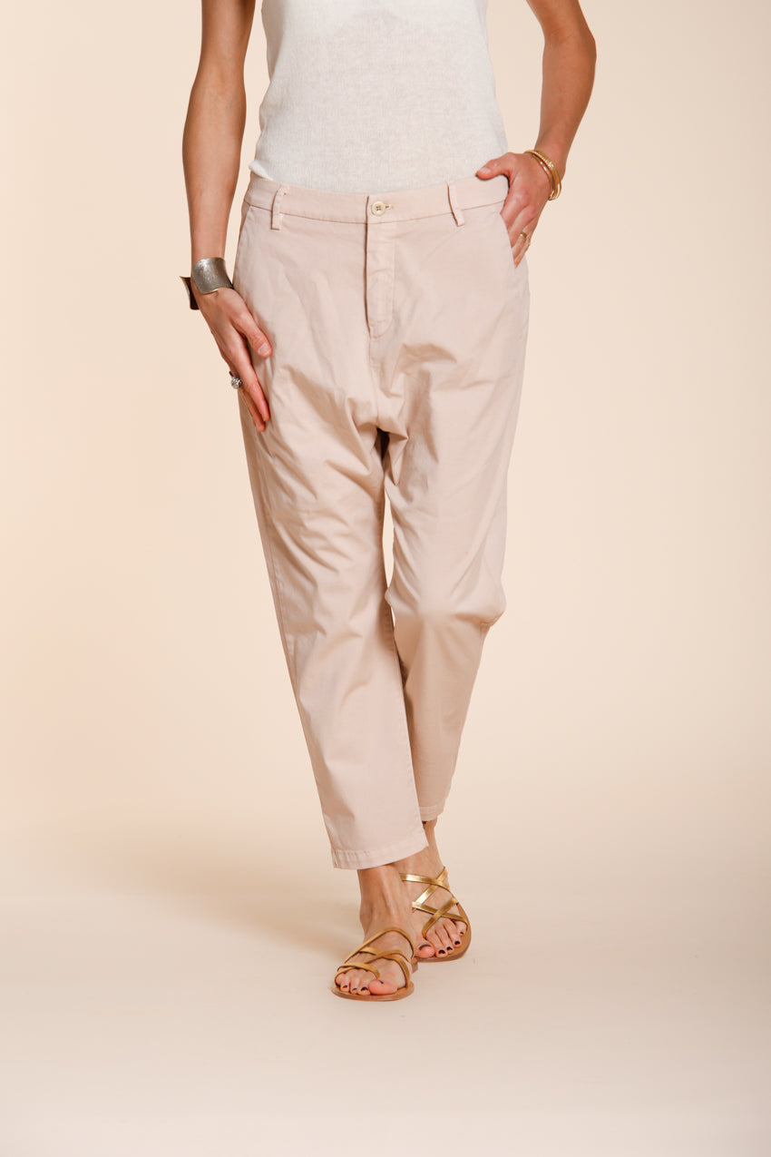 Malibu Jogger women's chino pants in gabardine carrot fit