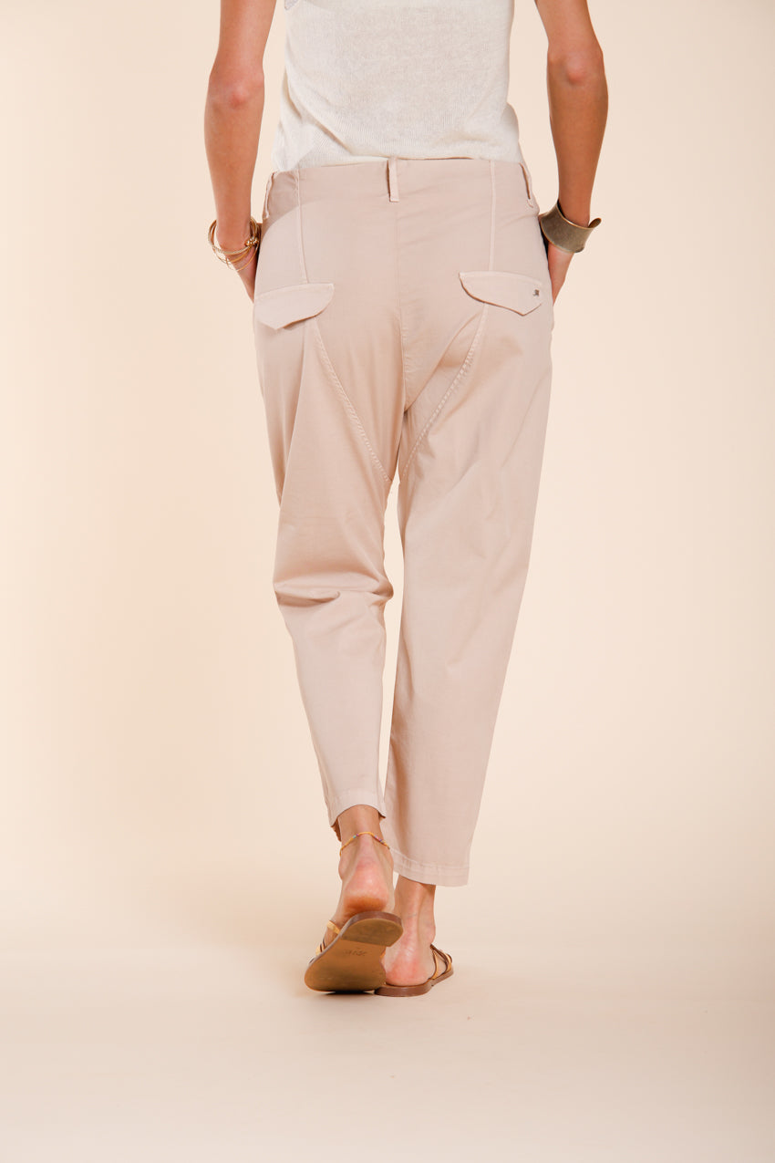 Malibu Jogger pantalón chino mujer de gabardina carrot fit