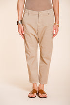 Malibu Jogger pantalon chino femme en gabardine carrot fit