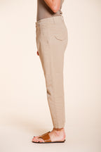 Malibu Jogger pantalon chino femme en gabardine carrot fit