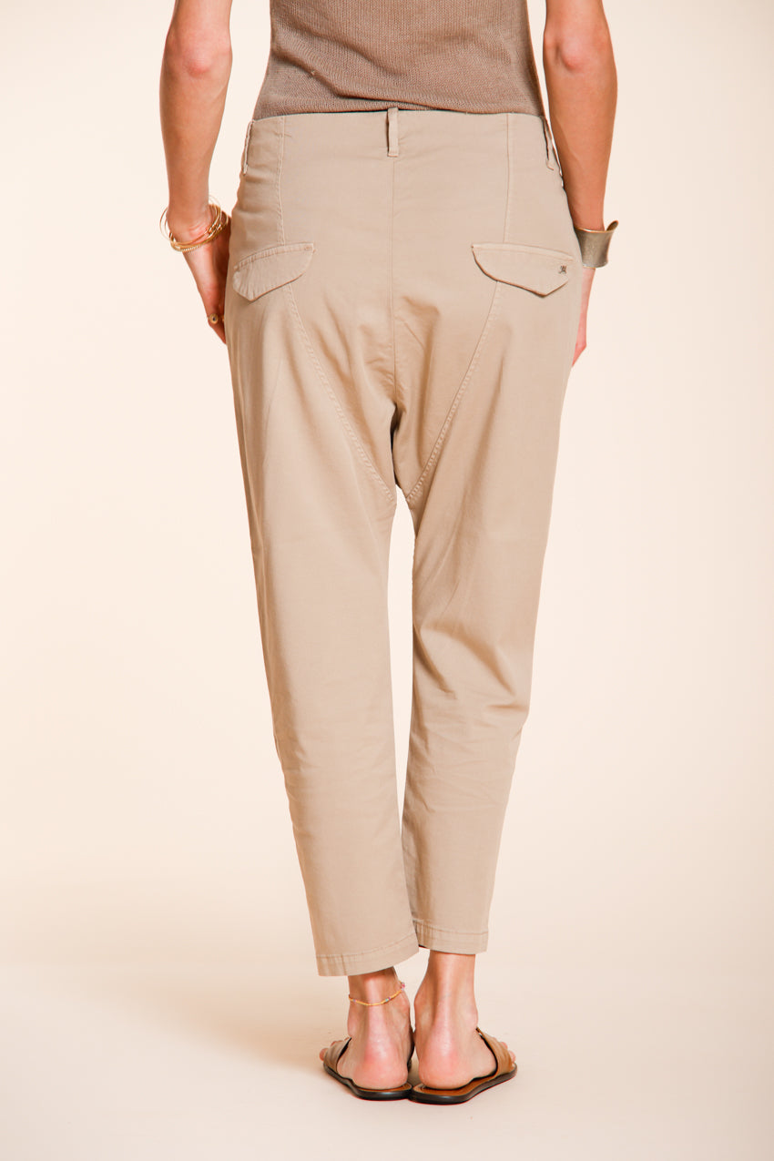 Malibu Jogger pantalon chino femme en gabardine carrot fit