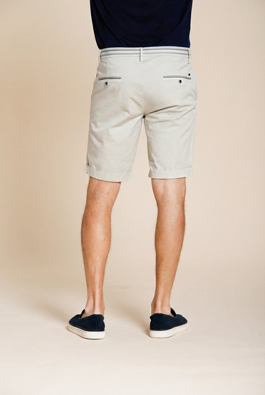 Torino Summer bermuda chino uomo in raso stretch slim fit