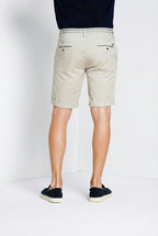 Torino Summer men's chino bermuda in stretch satin slim fit