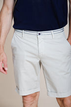 Torino Summer Bermuda Chino Herren aus Stretch-Satin slim fit