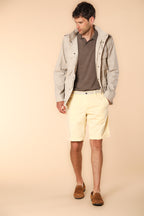 Torino Summer Bermuda chino homme en satin stretch slim fit