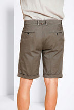 New York 2 Pinces bermuda chino homme en twill stretch regular fit