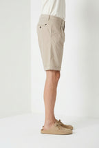 New York 2 Pinces men's chino bermuda in stretch twill regular fit