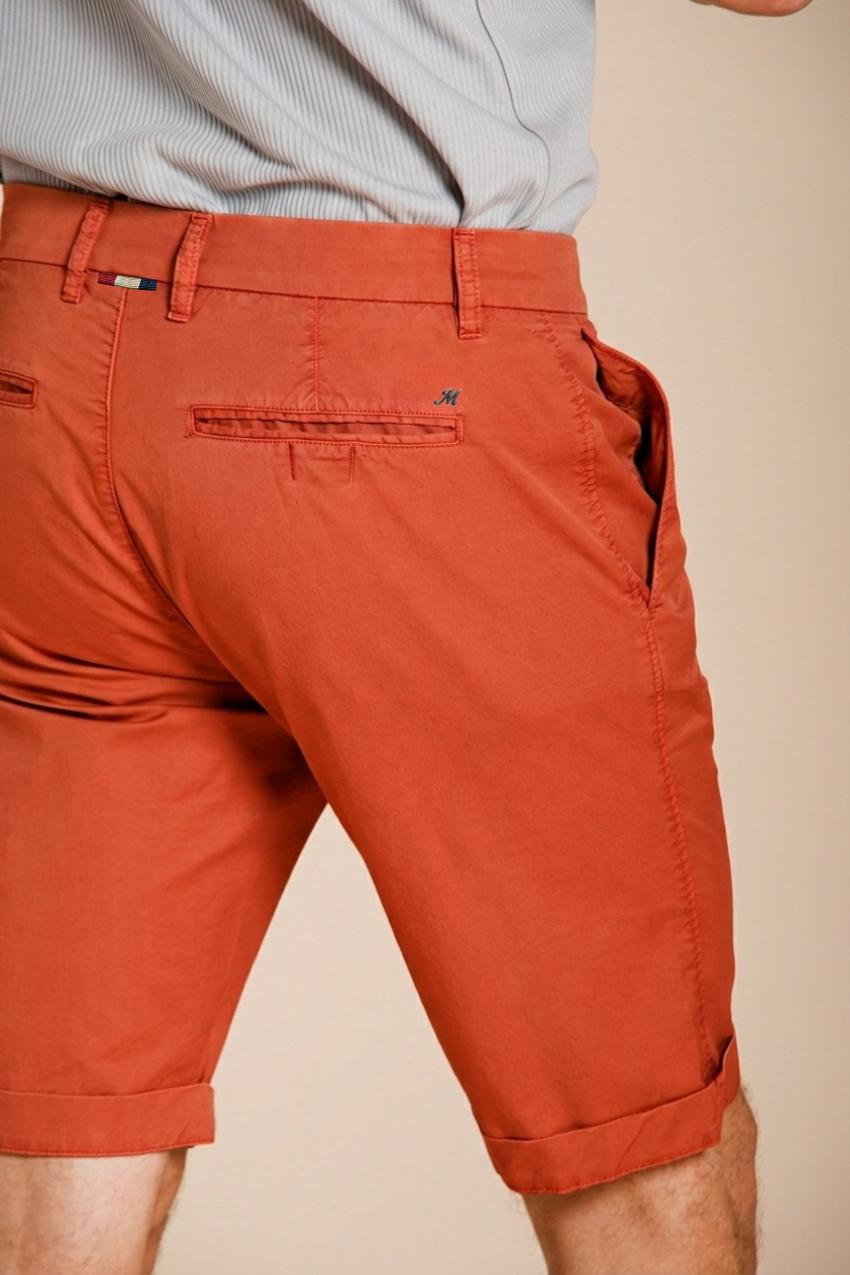 London bermuda chino uomo in gabardina stretch regular fit ①