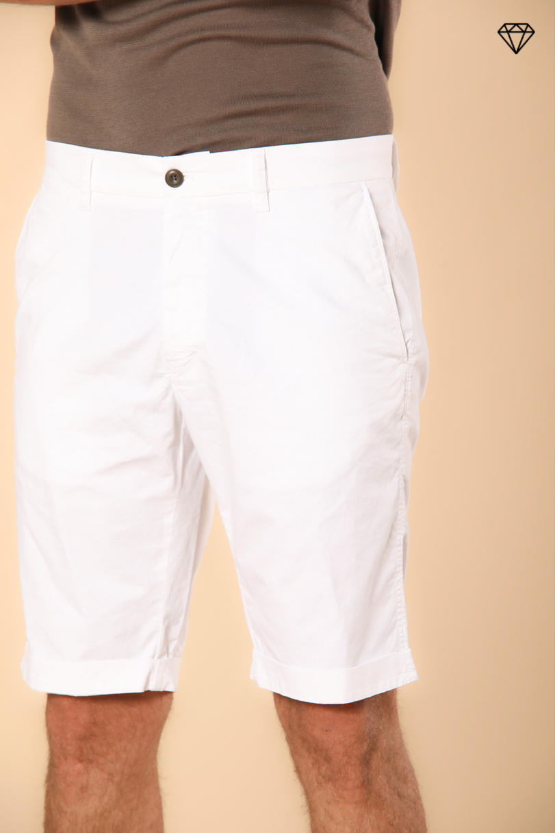 London men's chino bermuda shorts in Pima cotton Regular fit ①