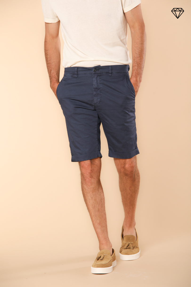 London men's chino bermuda shorts in Pima cotton Regular fit ①