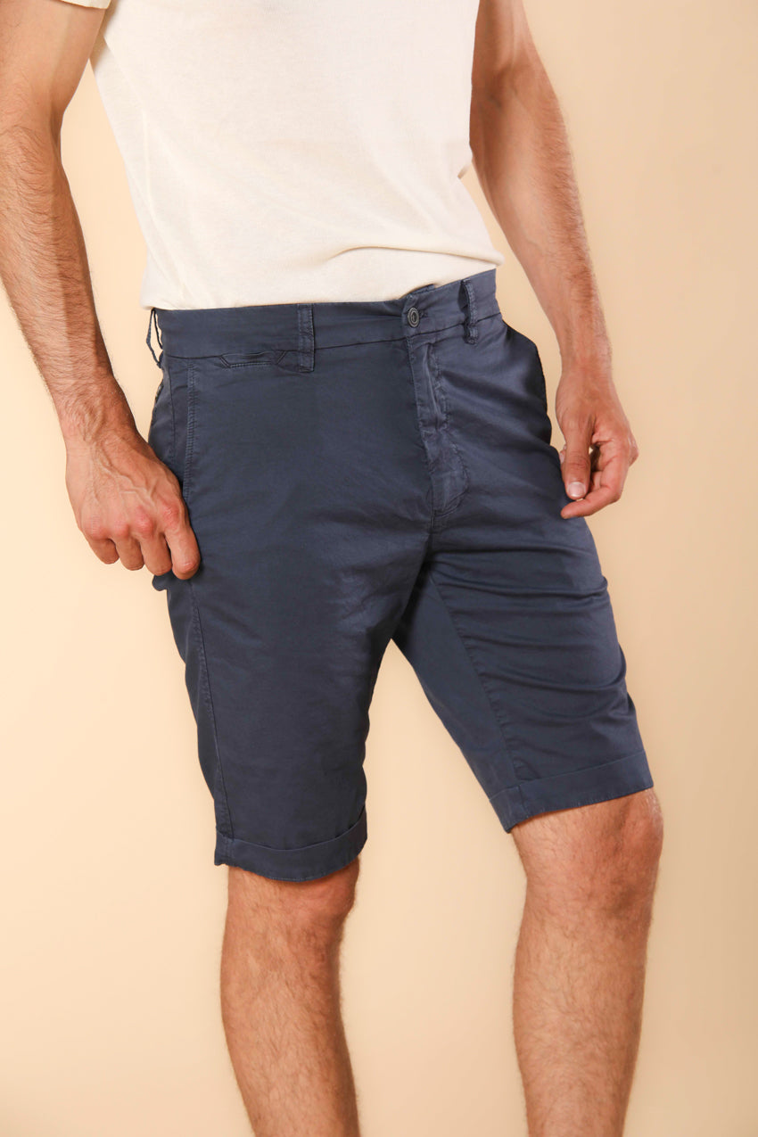 London men's chino bermuda shorts in Pima cotton Regular fit ①