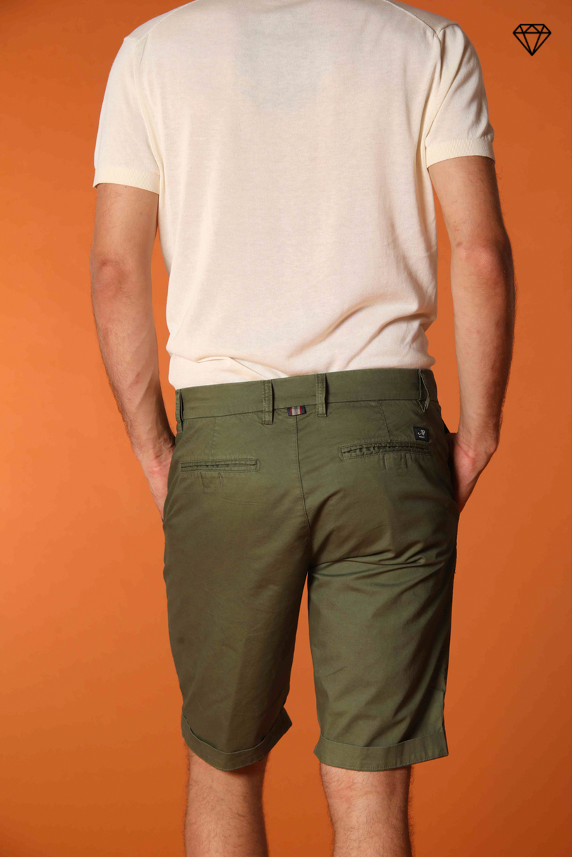 London bermuda chino hombre en algodón pima regular fit ①