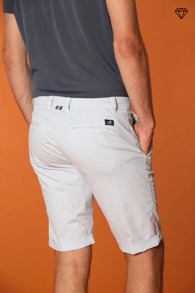 London men's chino bermuda shorts in Pima Cotton Regular fit  ①