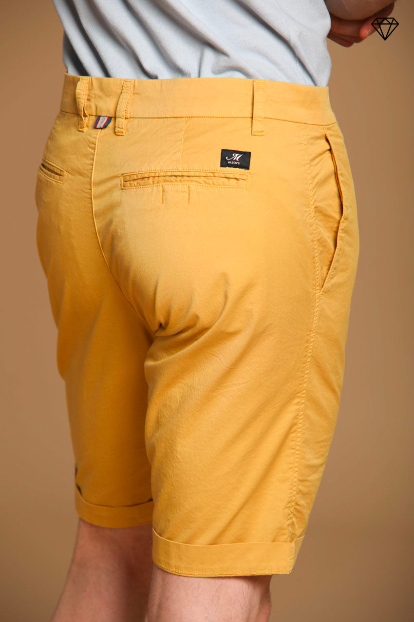 London men's chino bermuda shorts in Pima Cotton Regular fit  ①