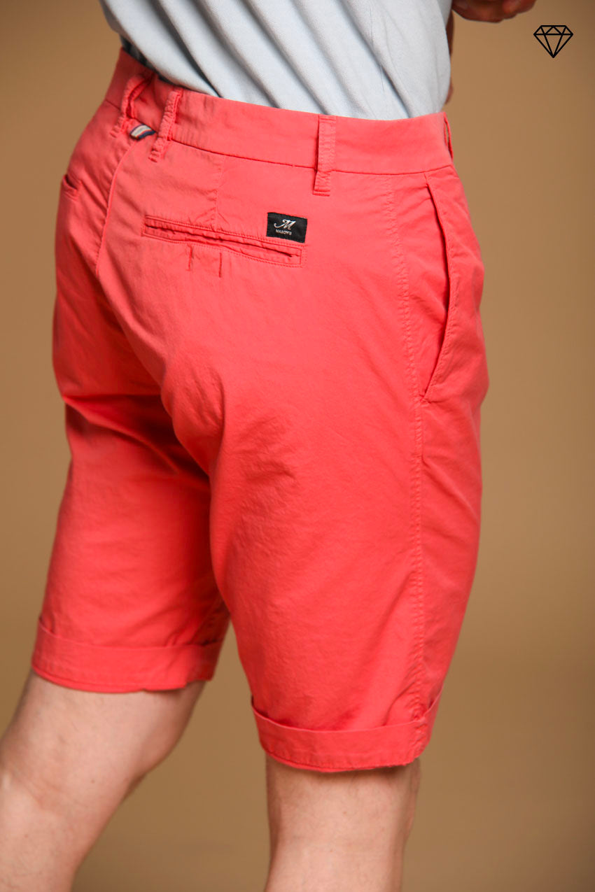 London men's chino bermuda shorts in Pima Cotton Regular fit  ①