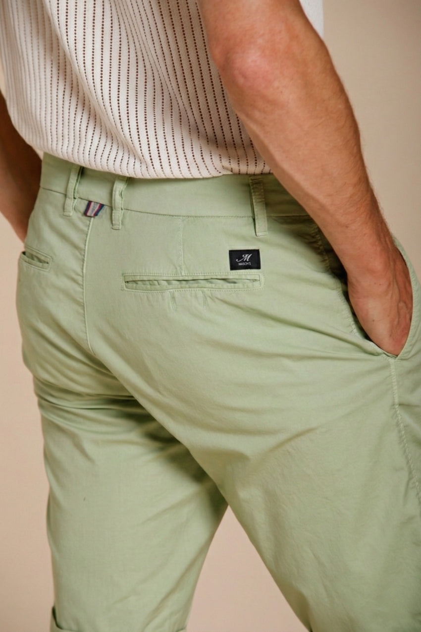 London men's chino bermuda in stretch gabardine regular fit ①