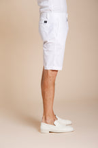 London men's chino bermuda in stretch gabardine regular fit ①