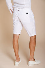 London men's chino bermuda in stretch gabardine regular fit ①