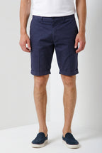 London men's chino bermuda in stretch gabardine regular fit ①
