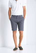 London bermuda chino homme en gabardine stretch regular fit ①