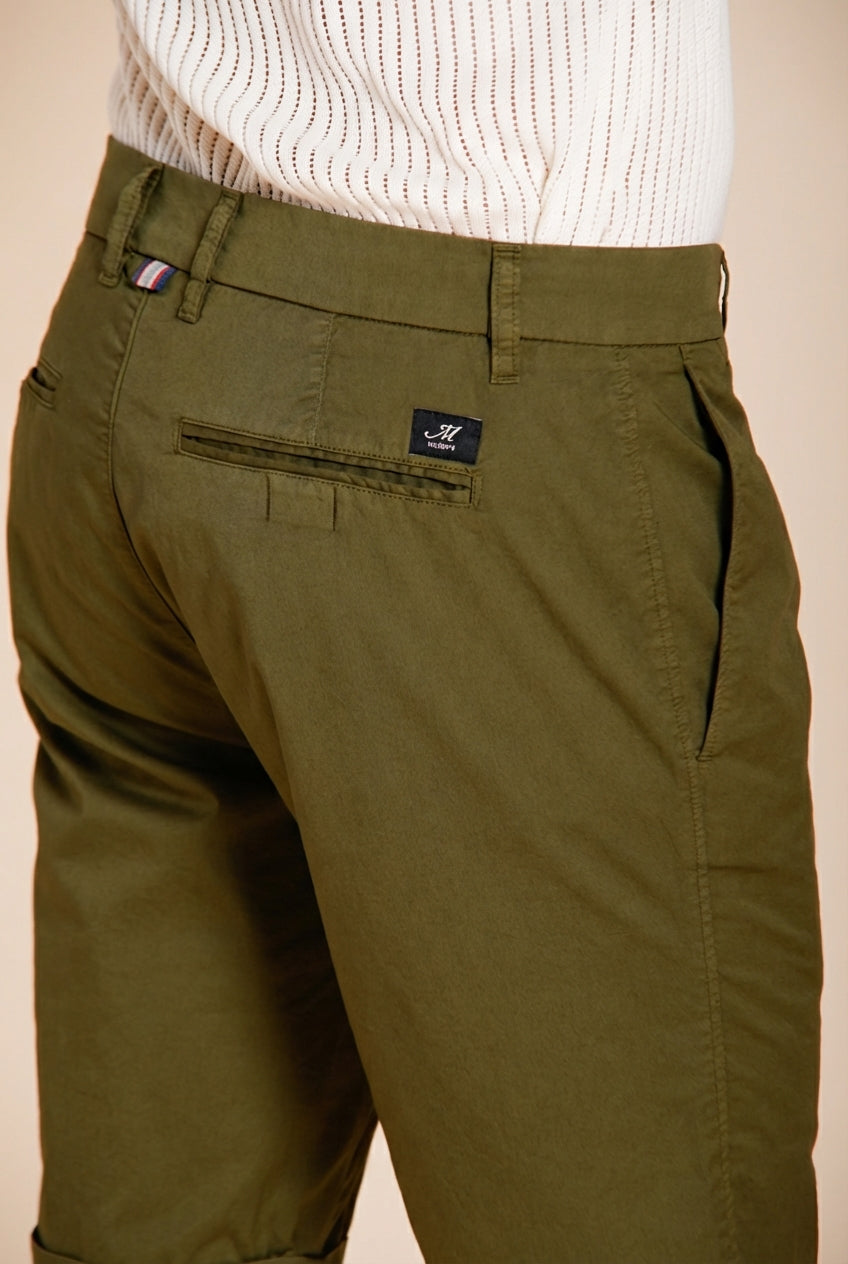 London bermuda chino uomo in gabardina stretch regular fit ①