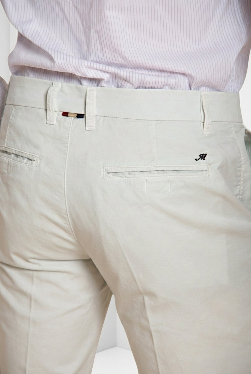 London men's chino bermuda in stretch gabardine regular fit ①