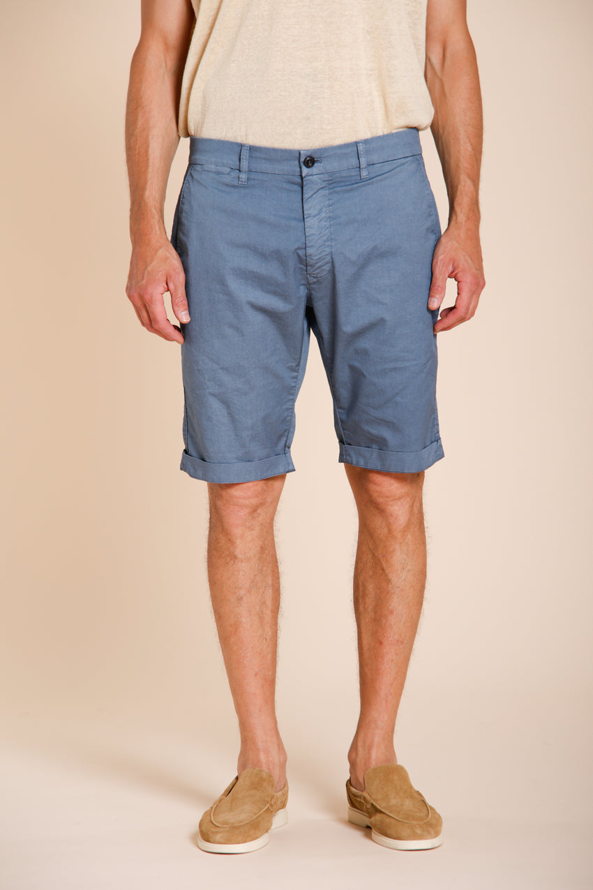 London bermuda chino hombre en gabardina stretch regular fit ①