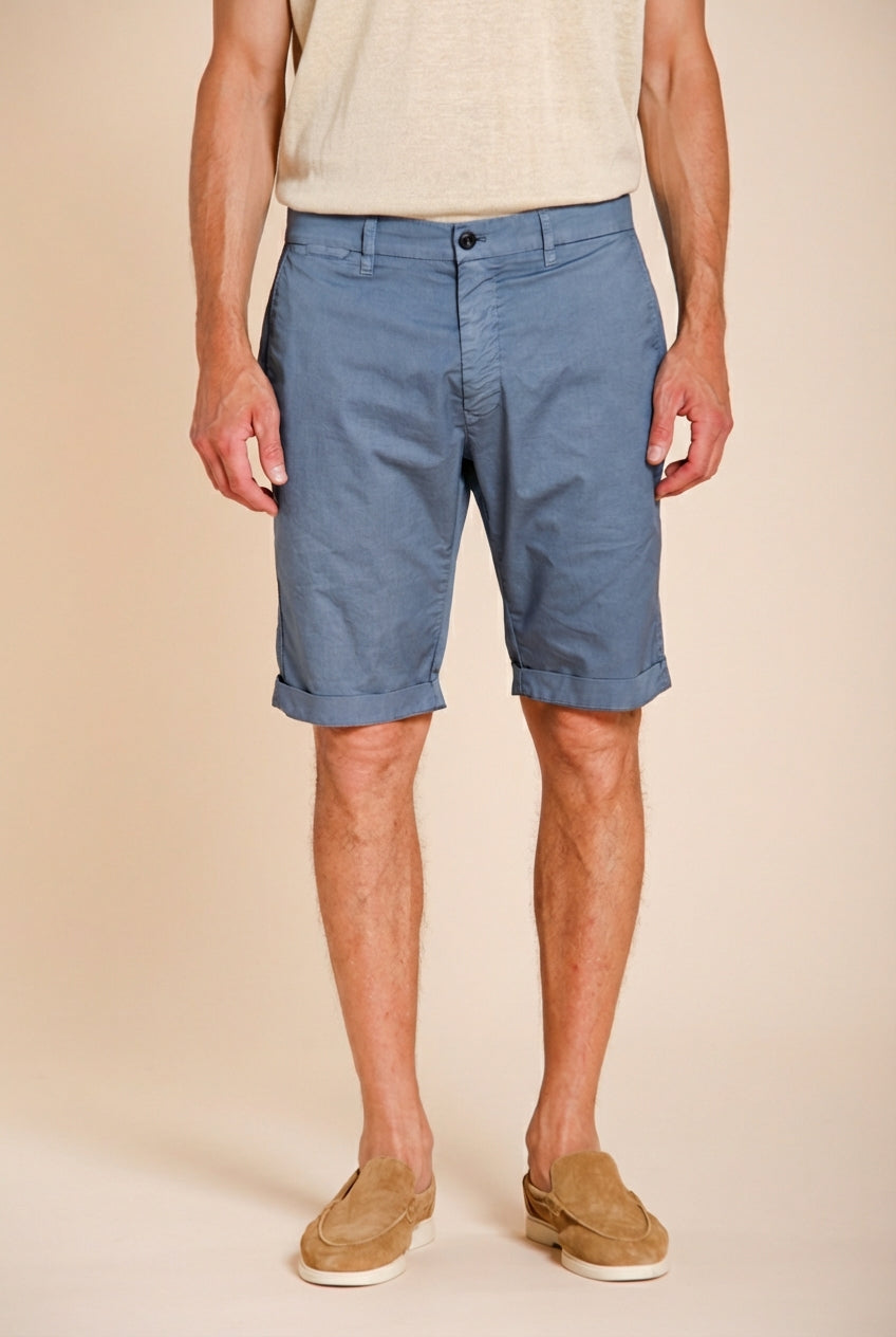 London bermuda chino hombre en gabardina stretch regular fit ①