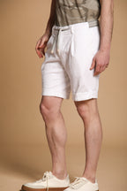 New York Golf 1 Pinces Bermuda chino jogger homme en jersey stretch Slim Fit