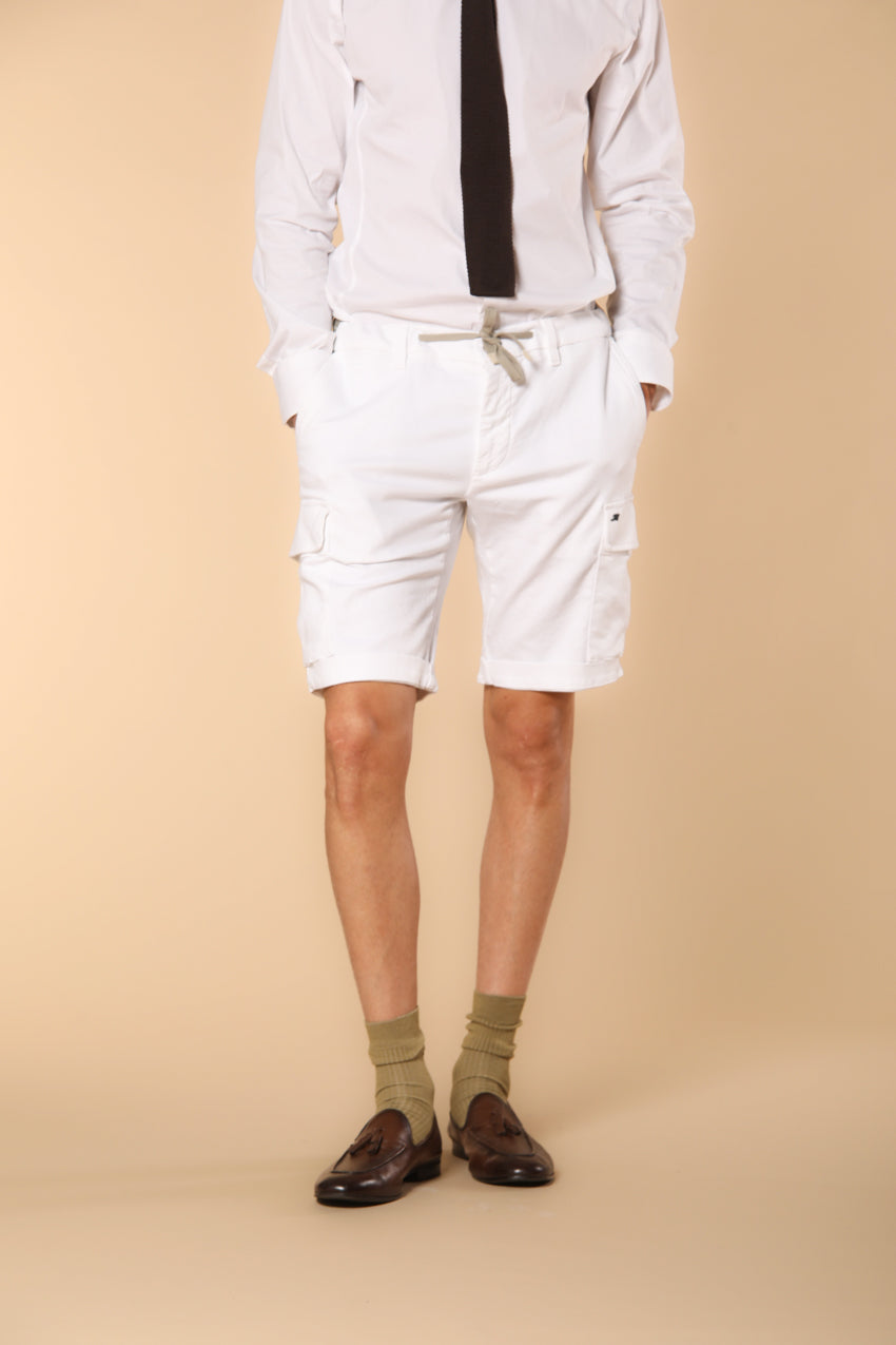 Chile Golf bermuda cargo jogger uomo in jersey stretch slim fit