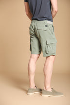 Chile Golf men's cargo jogger bermuda shorts in stretch jersey, Slim Fit