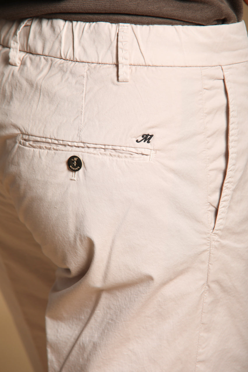 New York 1 Pinces City String men's chino bermuda shorts in Pima Cotton Regular Fit