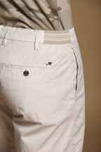 New York Side Elax N°2 men's chino jogger bermuda in Pima Cotton Regular fit