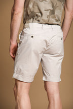 New York Side Elax N°2 men's chino jogger bermuda in Pima Cotton Regular fit