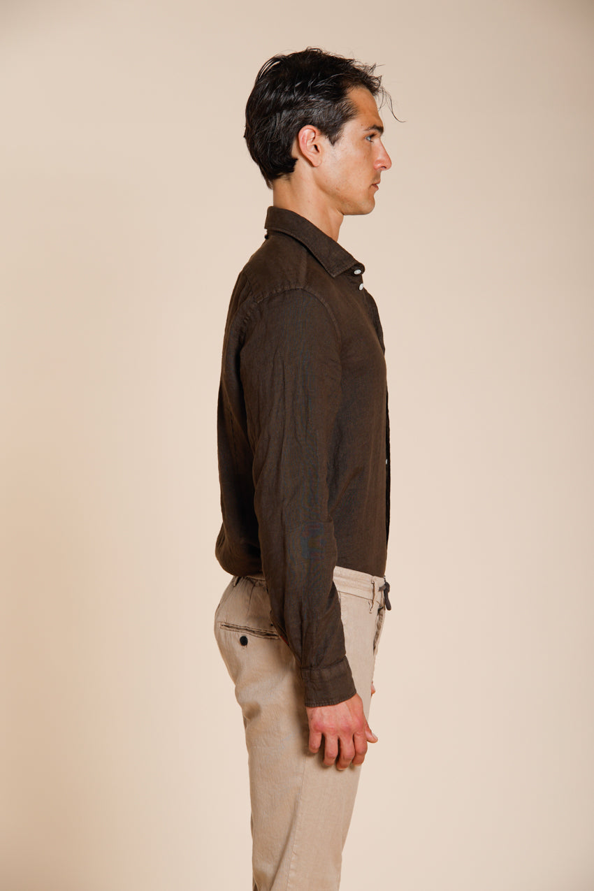 Torino Hemd Herren aus Leinen Canvas ①