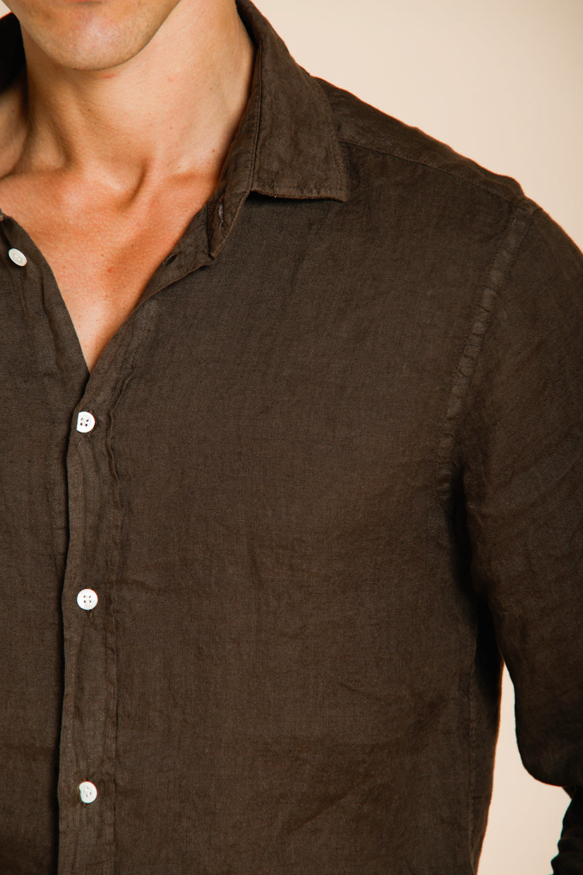 Torino Hemd Herren aus Leinen Canvas ①