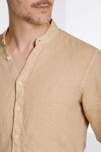 Porto men's shirt in linen canvas ①