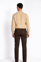 Porto men's shirt in linen canvas ①