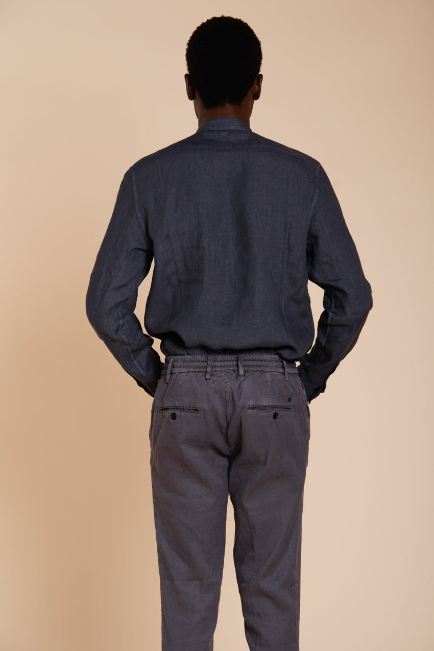 Porto men's shirt in linen canvas ①