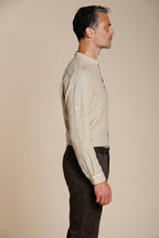 Porto men's shirt in linen canvas ①