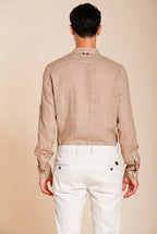 Porto Herren Hemd aus Leinenstoff ①