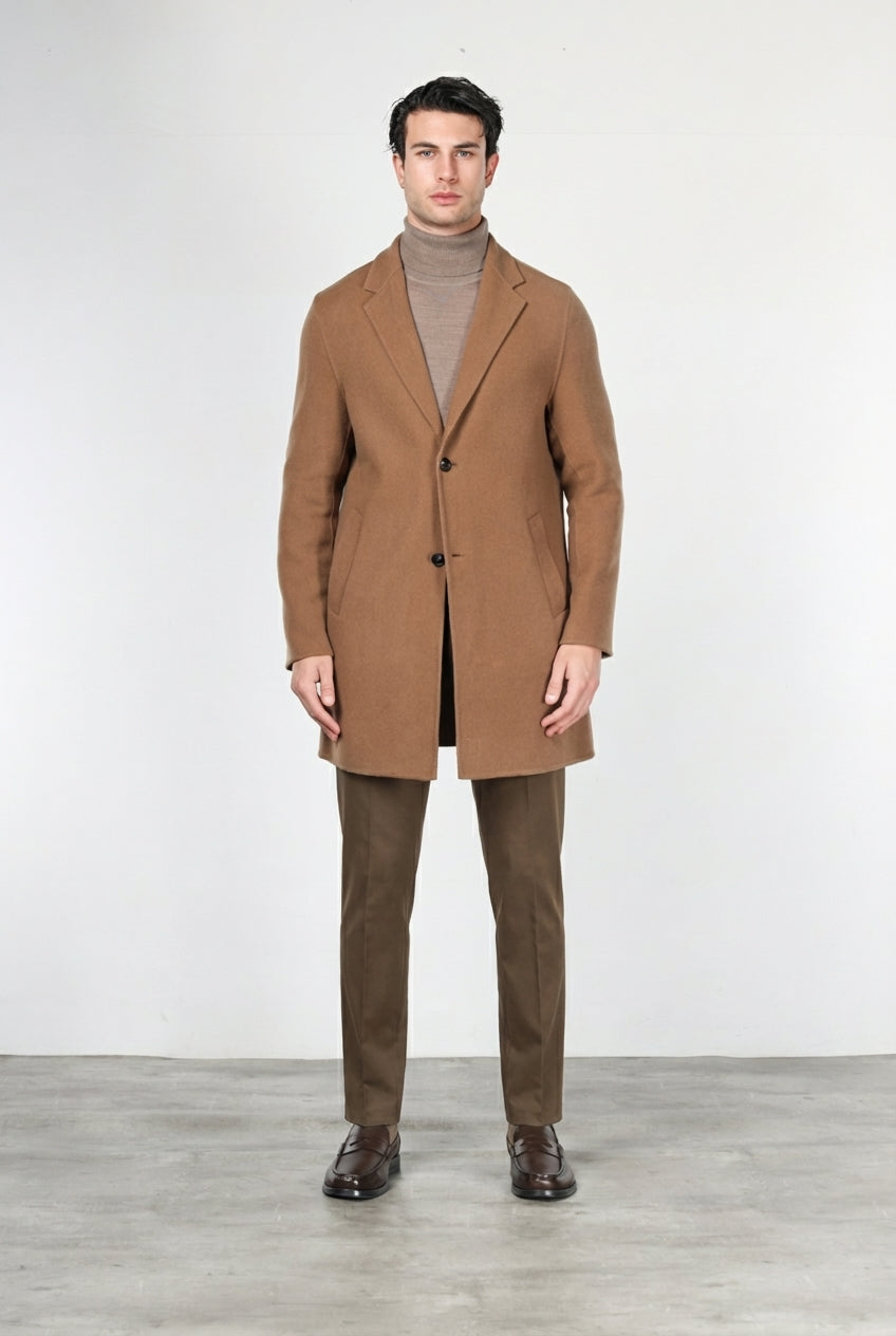 West Coast cappotto uomo in lana fantasia galles