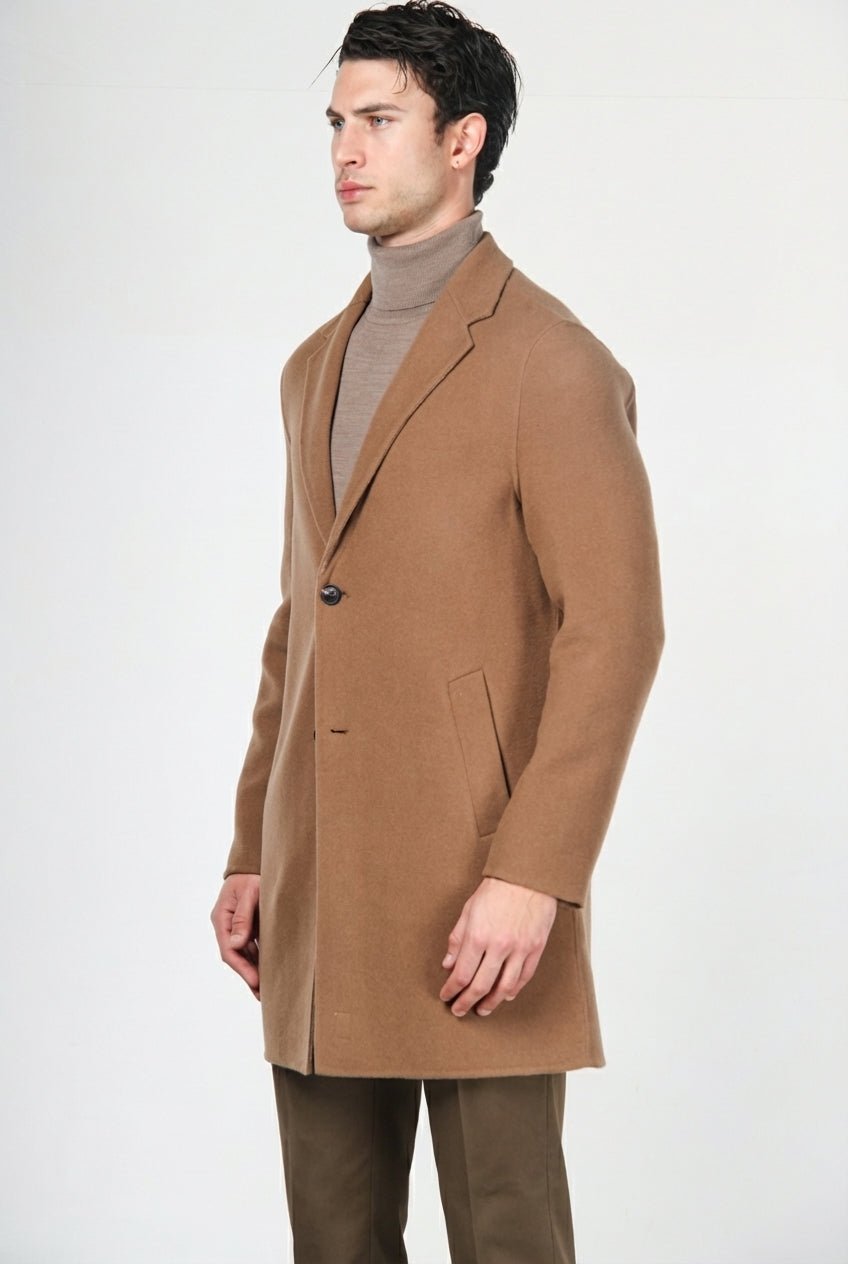 West Coast cappotto uomo in lana fantasia galles