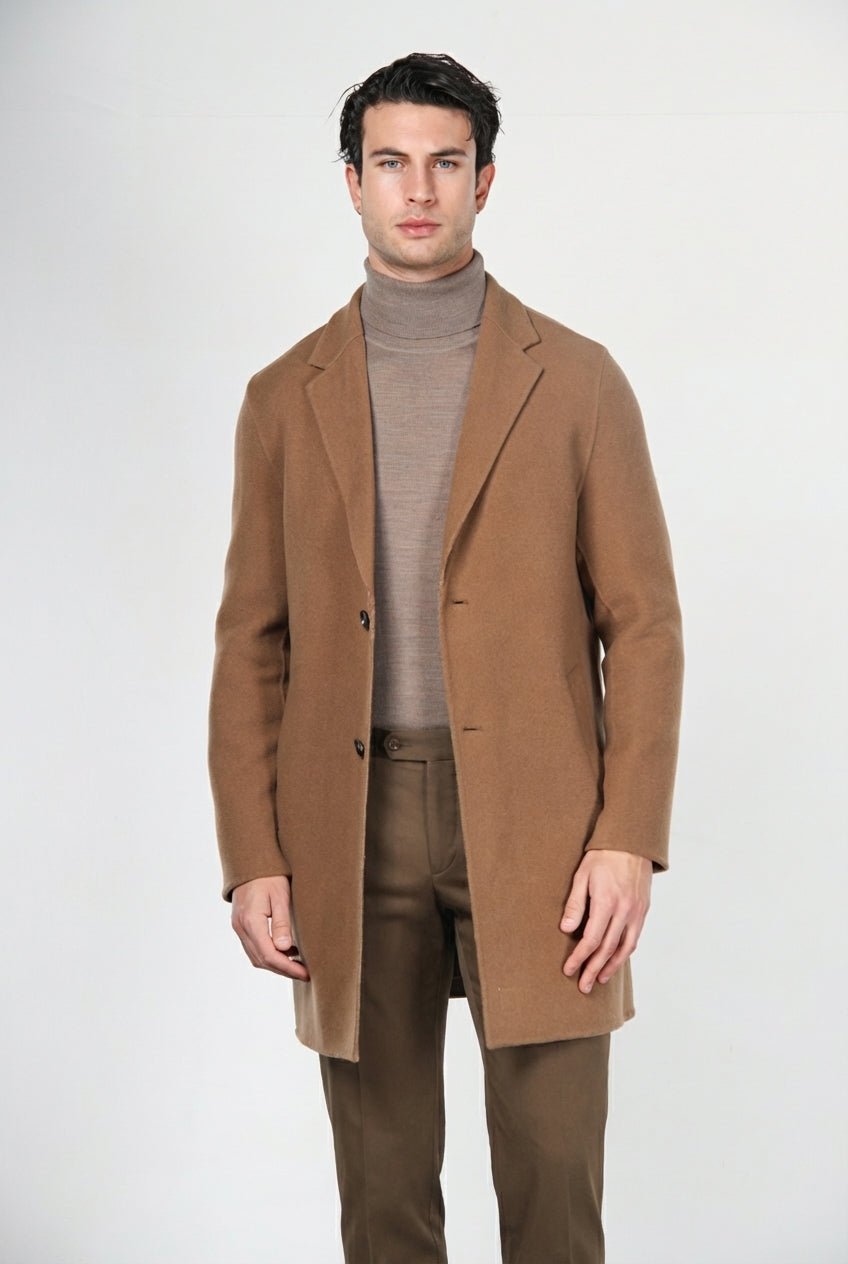 West Coast cappotto uomo in lana fantasia galles