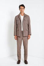 Field Jacket men's denim jacket in diagonal weave