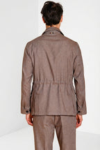 Field Jacket men's denim jacket in diagonal weave