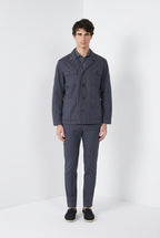 City men's Jacket Summer jacket in stretch cotton and linen cavalry