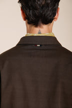 City Jacket Summer men's jacket in stretch cotton and linen cavalry