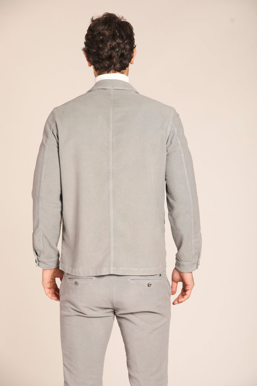 immagine 4 di field jacket uomo modello M74 Work Jacket in grigio, slim fit di Mason's